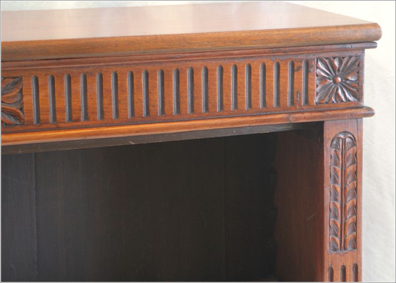 7014 Antique Walnut Bookcase (5)